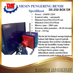 Mesin Pengering Boks